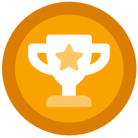 Das Symbol einer Trophäe zeigt die Anerkennung des Erfolgs von Teammitgliedern, um das Vertrauen der Führungskräfte aufzubauen