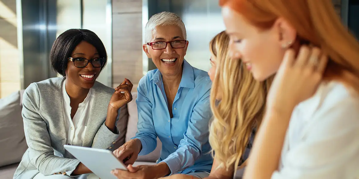 women business leaders working together on a project