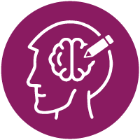 Le cerveau humain symbolise le partage de pensées et de justifications pour montrer comment renforcer la confiance sur le lieu de travail.