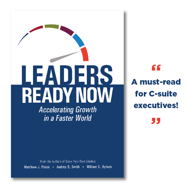 Cover of the book "Leaders Ready Now: Accelerating Growth in a Faster World" with the quote next to it "A must-read for C-suite executives!"?fm=webp&q=65