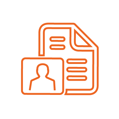 Illustration d’une icône de micro-apprentissage (feuille avec l’icône d’une personne superposée) pour montrer que le micro-apprentissage fait partie des outils des stratégies d’apprentissage mixte