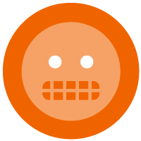 Symbol eines nervösen Emoji-Gesichts, um zu zeigen, dass einer der Gründe, warum Sie jetzt mit Gesprächen über die Nachfolgeplanung beginnen müssen, darin besteht, dass es Vorstandsmitglieder nervös macht, keinen Plan zu haben