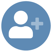 Icône d’une personne à côté d’un signe plus pour montrer que l’une des façons dont les dirigeants peuvent prévenir la démission silencieuse est de se concentrer sur des opportunités uniques et spécifiques pour ajouter de la valeur aux employés