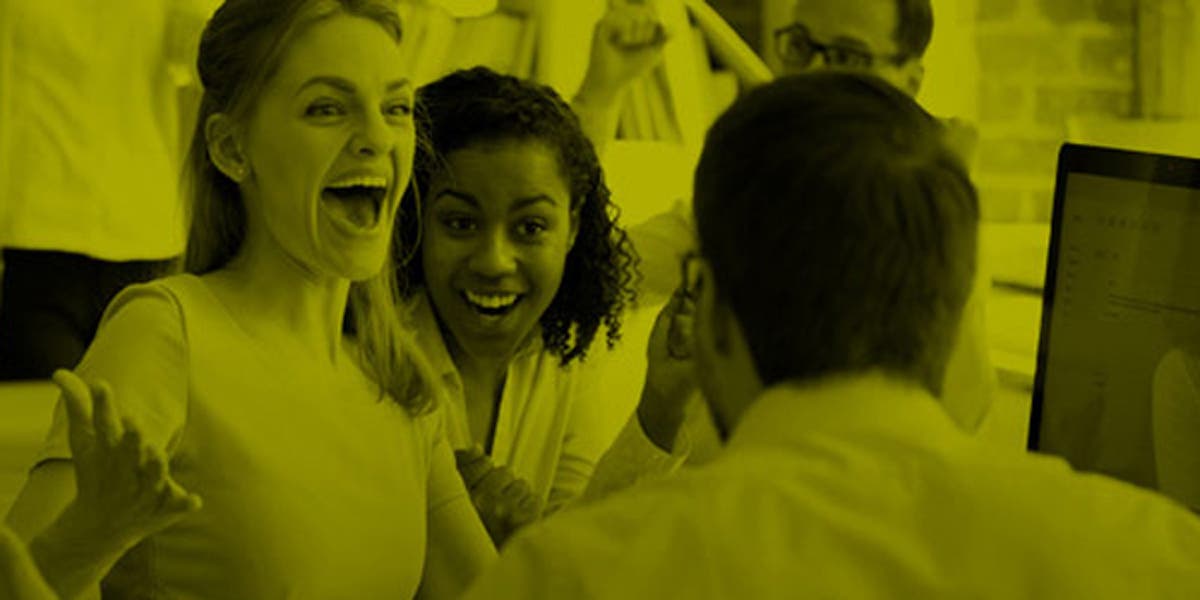 Women and man discussing an ethical organizational culture