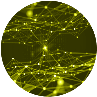 Un réseau de données numériques pour montrer que l’intelligence artificielle est le numéro 4 sur la liste des 10 sujets d’actualité en matière de leadership pour 2021