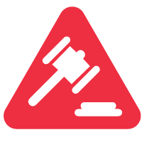 Ein Anliegen von KI-basierten Führungsbeurteilungen ist die rechtliche Vertretbarkeit, die durch diesen Hammer und Block dargestellt wird