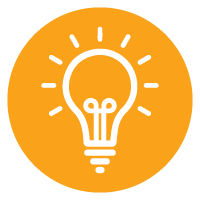 LightBlub-Symbol, um eine Idee zu zeigen Netzwerk ist eine Art von Netzwerk, das jede weibliche Führungskraft braucht