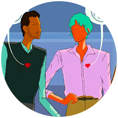 Two people using emotional intelligence to improve communication.