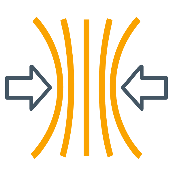 Icône d’un ensemble de flèches poussant sur ce qui semble être un tronc d’arbre pour montrer que les leaders motivés par un objectif sont résilients face aux revers