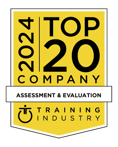  2024 Top 20 Assessment and Evaluation Companies award badge