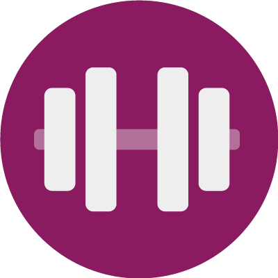 icône d’une barre de poids remplie de poids pour montrer cette personnalité pour les femmes qui peut conduire à l’épuisement professionnel est le « surperformant »