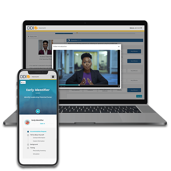 Évaluation du potentiel de leadership Early Identifier de DDI affichée sur un ordinateur portable et un smartphone ?fm=webp&q=65