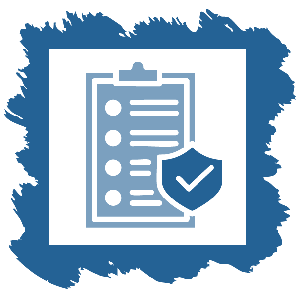 d’un presse-papiers et d’une coche de sécurité pour montrer que la mesure du retour sur investissement du développement du leadership passe par l’amélioration des normes de sécurité et de qualité