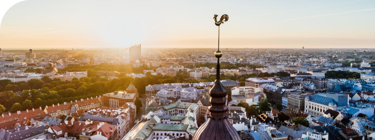 Skats pār Rīgas jumtiem