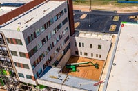 High overview of Bear Family Foundation Health Center and new Baptist Hospital connection.