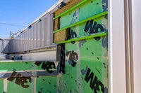 New campus roof wall insulation.