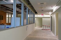 new campus hallway construction.