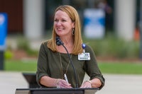 Cornerstone Ceremony -- KC Gartman Chief Development Officer Welcomes Guests