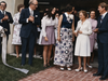 Mrs Earl Gaston cuts ribbon opening for enlarged hospital