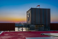 Baptist Hospital Helipad at Dawn