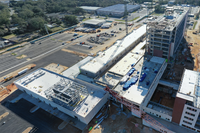 Aerial view of the Hospital from the east