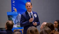 President & CEO Mark Faulkner in June 2019 announces plans for a new hospital campus that will open in 2023.