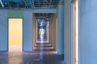 Hallway inside elevators Bear Family Foundation Health Center