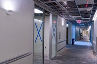 Baptist Hospital large glass interior windows