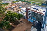 Overhead image of Bear Family Foundation Health Center building.