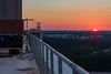 Sunrise from helo pad area on roof of Baptist Hospital