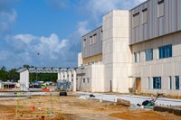 Image of side of new Bear Family Foundation Health Center.