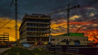 Construction sunrise