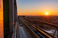Sunset from above the building