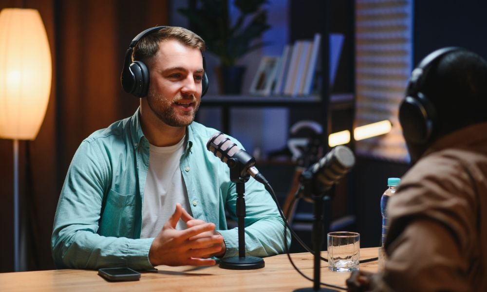 Businesses should start with audio and establish consistency before adding visual components.jpeg