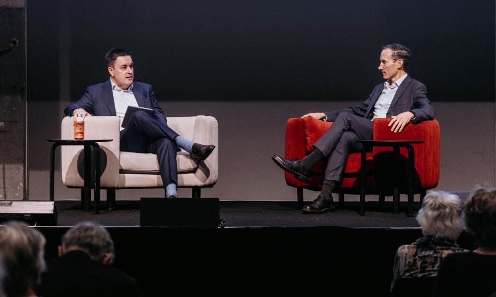 Sydney Writers’ Festival 2025, Richard Holden with Andrew Leigh. Photo Maria Boyadgis (3).jpg
