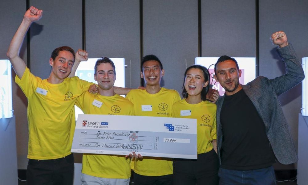 Vanessa Zhao&nbsp;and three of her friends from UNSW Sydney came second in the Peter Farrell Cup.jpeg