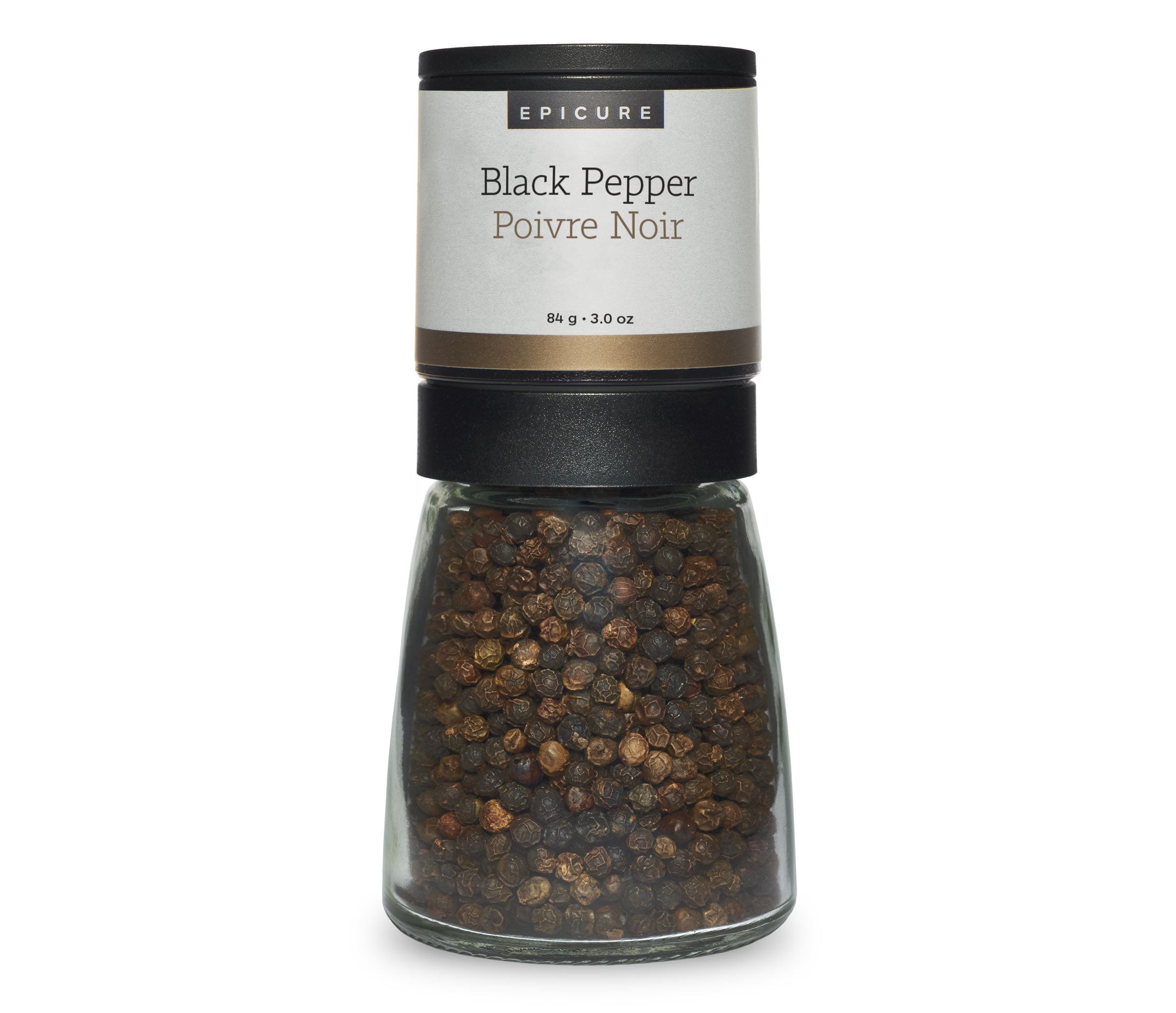 black pepper in grinder