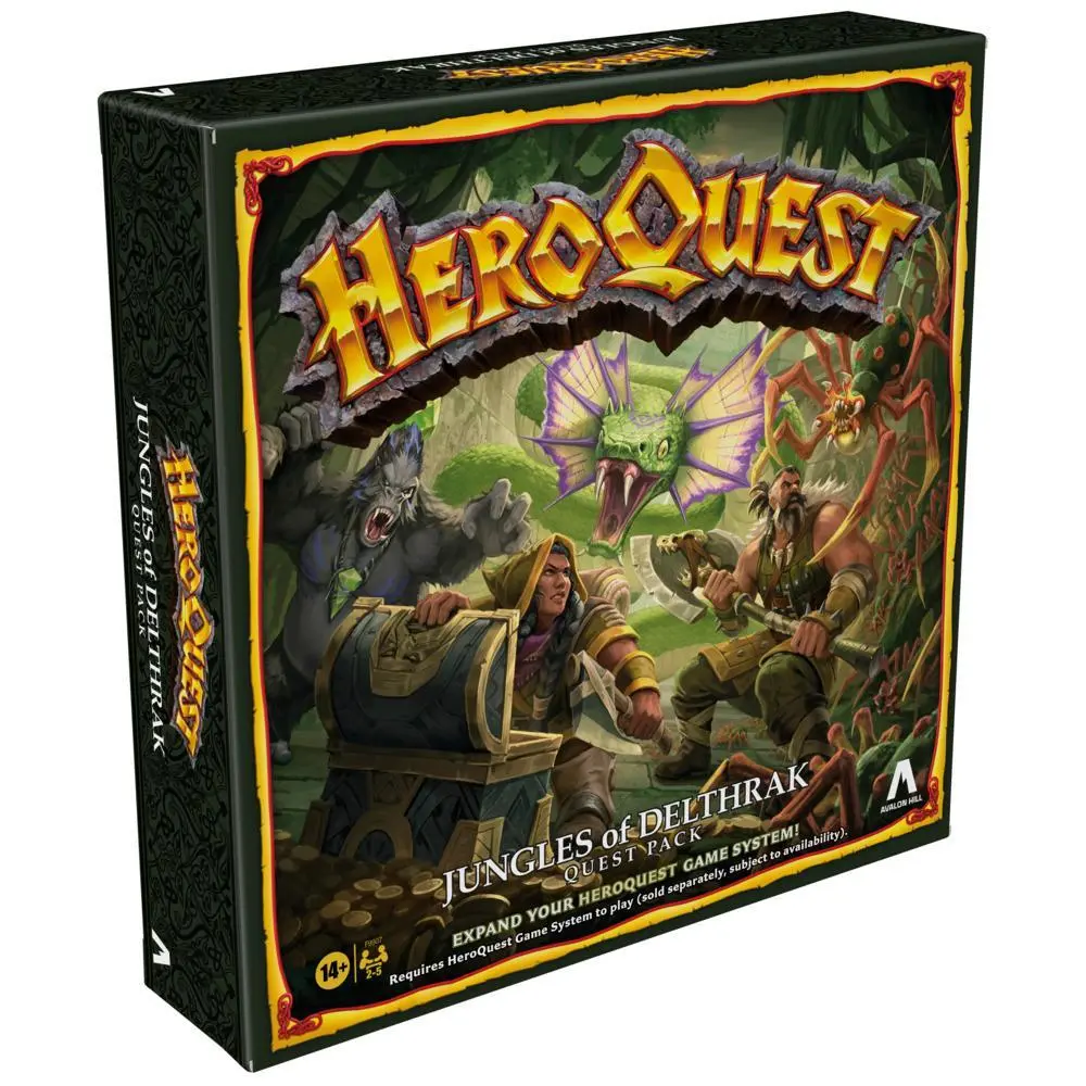 Avalon Hill HeroQuest Jungles of Delthrak Quest Pack game Board