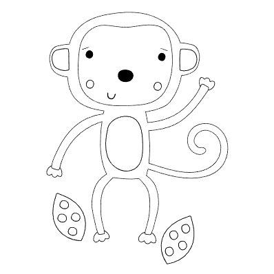 Monkey - Coloring Activity - Hasbro Play