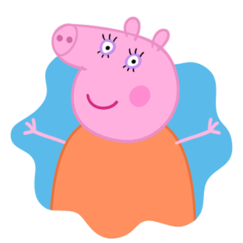 How to Draw Mama Pig (Peppa Pig) 