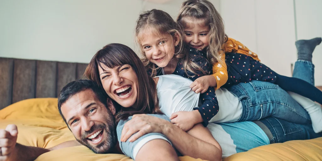 Family playing together