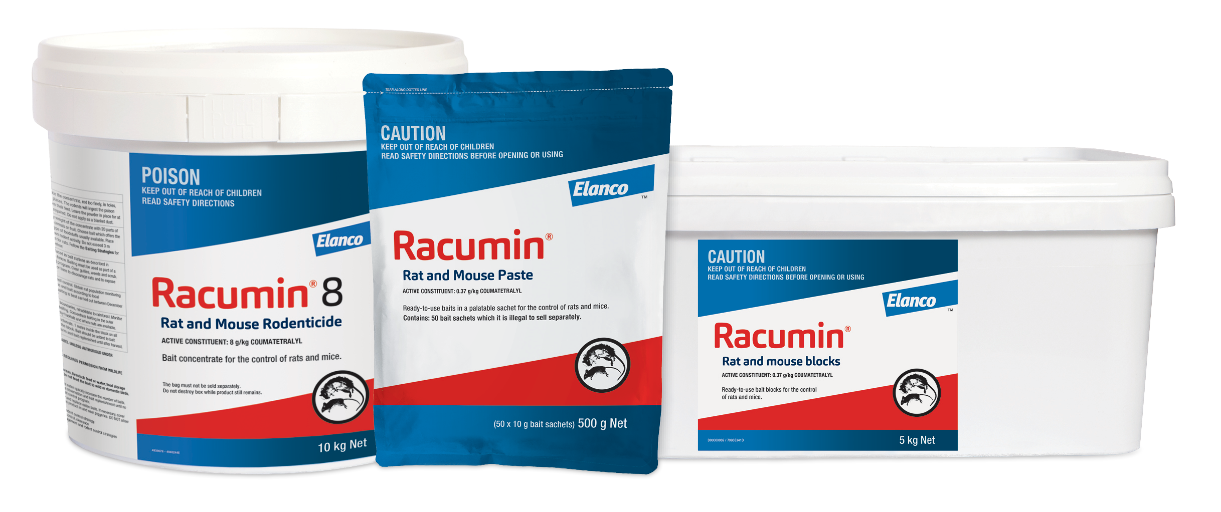 Racumin 8, Racumin Paste, Racumin Blocks
