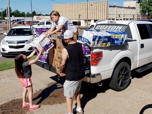 (GP products distributed at Muskogee)