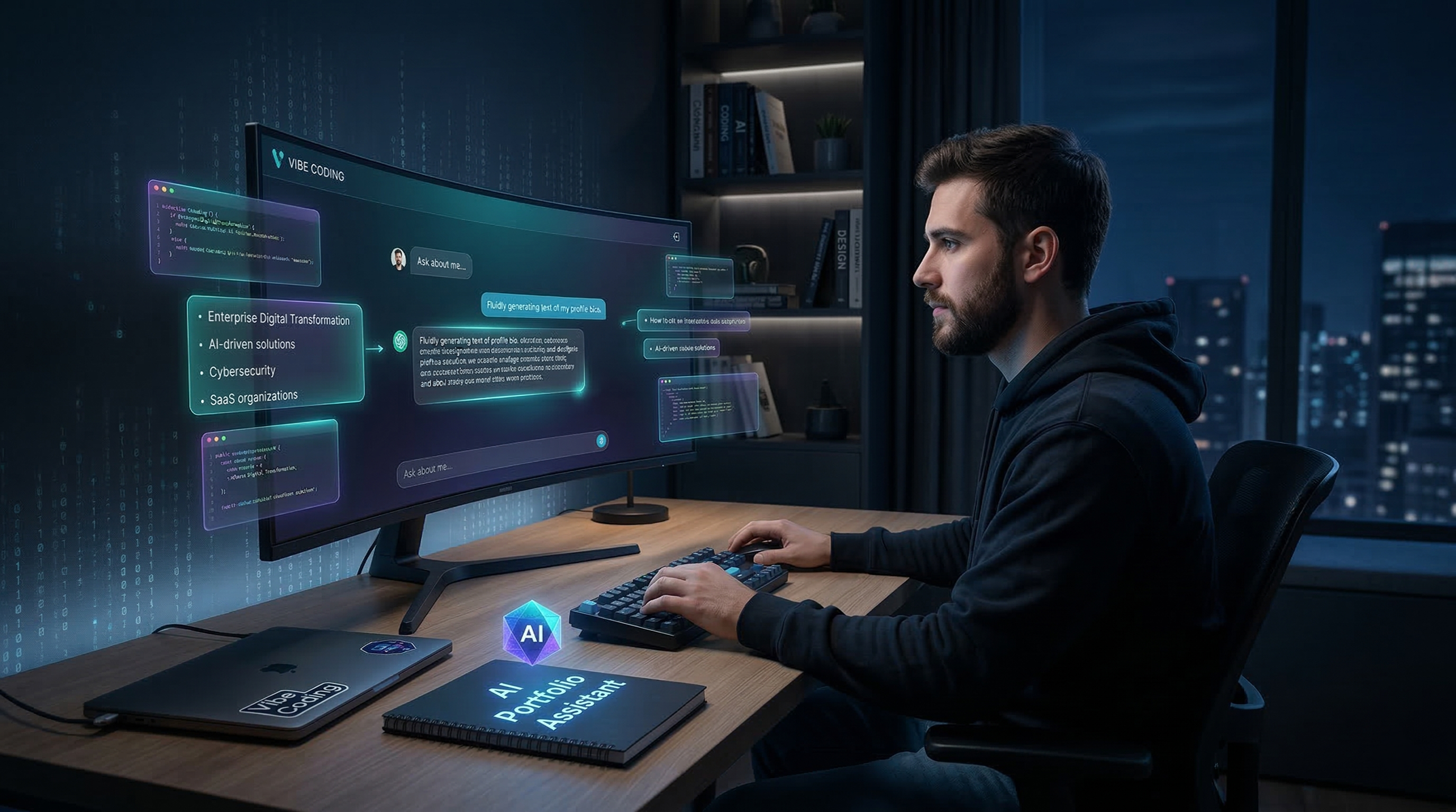 Vibe Coding an AI-Powered Portfolio Assistant: How I Built an Interactive 'Ask About Me' Tool That Actually Works