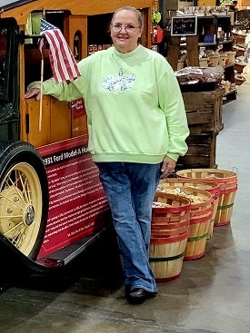 Vickie Pickreign after her bariatric surgery and close to her goal weight