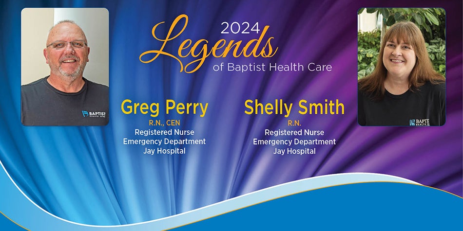 Greg Perry and Shelly Smith as Legends