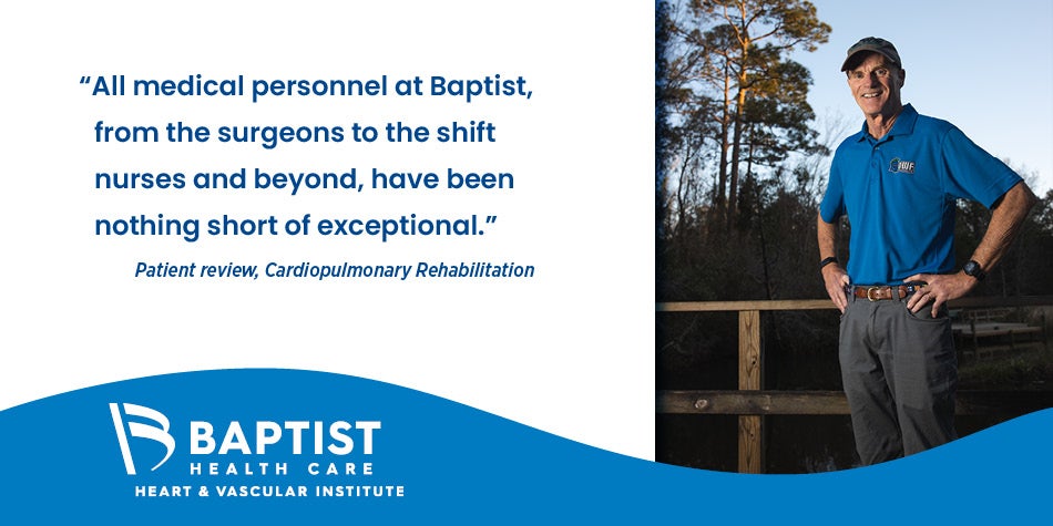 Patient Frank Gilliam expresses gratitude for care received at Baptist