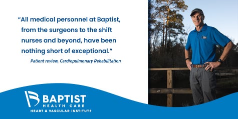 Patient Frank Gilliam expresses gratitude for care received at Baptist