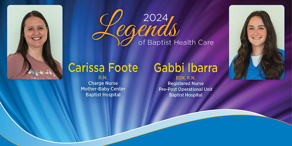 Nurses Carissa Foote and Gabbi Ibarra