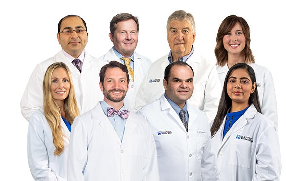 Image of eight oncology providers in a group picture.